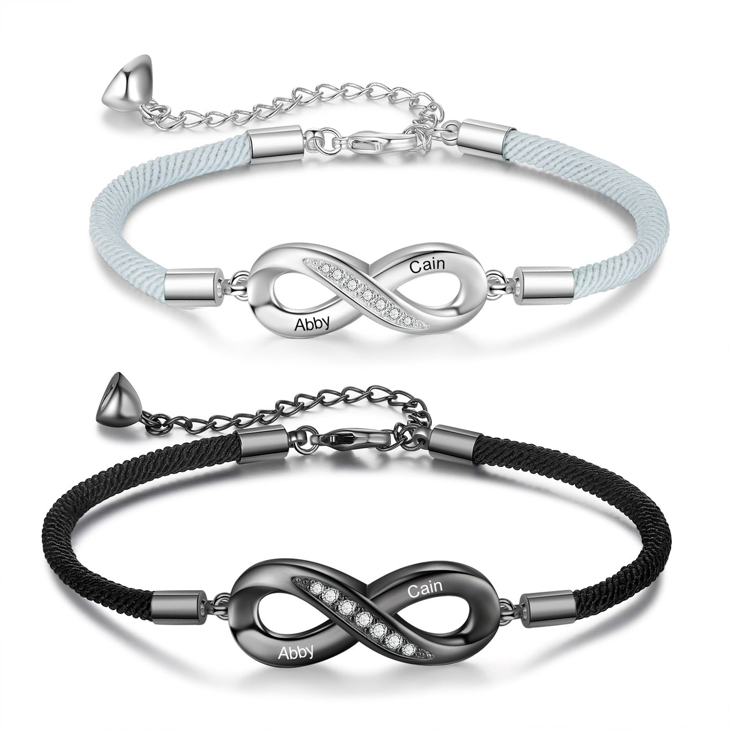 Pulsera infinita para pareja