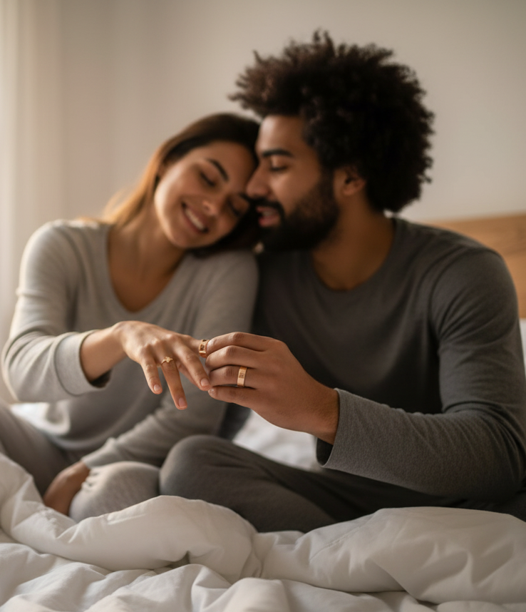 ANILLO PROMESA PUZZLE HEART