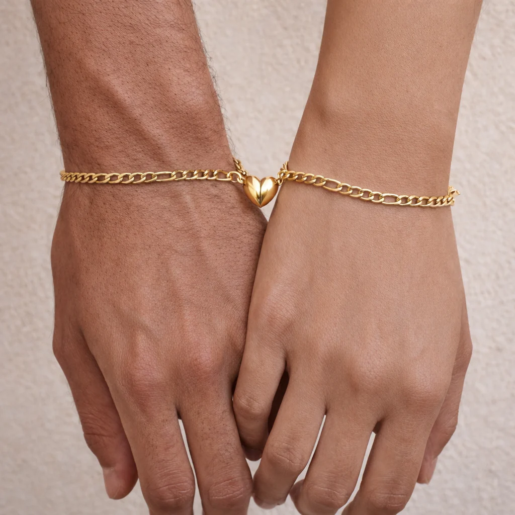 Pulsera Magnética de Parejas corazón