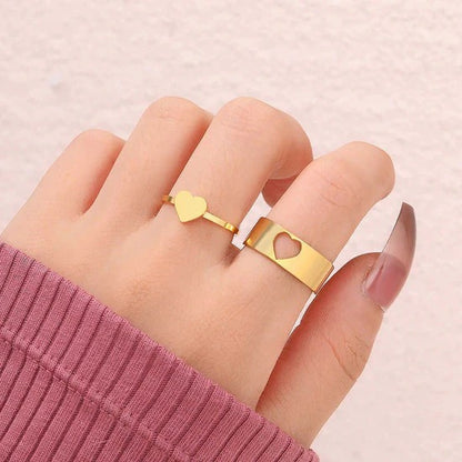ANILLO PROMESA PUZZLE HEART